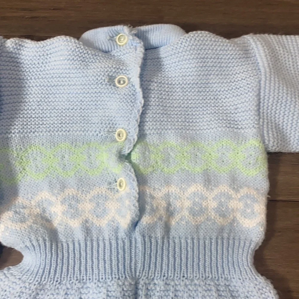 5 for $25 Vintage knitted baby onepiece‎ outfit